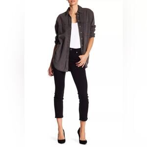 7 for all mankind kimmie crop contour waist skinny size 26